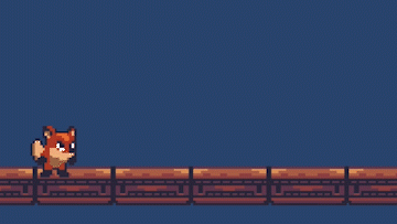 【GIF】Unityアクション2Dサンプル(静止・歩くアニメーション追加状態)